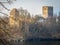 Ruin of Lichtenfels Castle in the Ottensteiner reservoir in the Waldviertel in spring