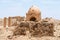 Ruin of a mausoleum building in the desert, Marib, Yemen.