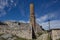 Ruin of mosque inside fortress in Berat, Albania