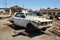 Ruin of old car in Humberstone, Chile