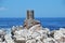 Ruin on the savage beach and rocks in betty\'s bay - Hermanus