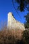 Ruin of wall of castle Castel Romano