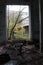 Ruined and abandoned building in Pripyat city