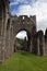 Ruined abbey in Brecon Beacons in Wales