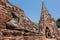 Ruined ancient Buddha at Wat Chaiwatthanaram, the historical Par