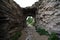 Ruined arch in the medieval fortress