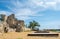 Ruined architecture in Chateau des Baux-de-provence