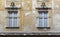 Ruined art nouveau facade