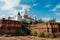 Ruined brick castle of Prasat Nakhon Luang, forgotten former Ayutthaya Royal residence, Thailand