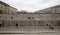 Ruined building of SS headquarters in museum Topography of Terror on december 30, 2019, Berlin