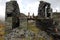 Ruined buildings at Slate Mine Blaenau Ffestiniog Wales