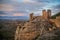 Ruined castle at Clavijo in province of Burgos in Castilla y Leon, Spain