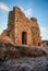 Ruined castle at Clavijo in province of Burgos in Castilla y Leon, Spain