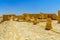 Ruined church in the ancient Nabataean city Avdat, Negev Desert