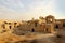 The ruined clay town between Qum city and Kashan city, Iran