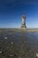 Ruined derelict lighthouse, Whiteford Sands, Gower Peninsula, So