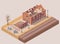 Ruined Destroyed Buildings Isometric