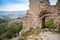Ruined entrance of ancient fortress Calamita
