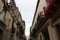 Ruined facades of houses in the historic center of Havana, Cuba