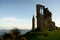 Ruined folly at Mount Edgcumbe Park in Cornwall near Plymouth