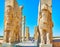 The ruined gate of Persepolis, Iran