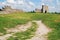 Ruined gates of cossack castle, Kremenets, Ukraine