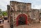 The ruined gates of Portuguese fort A Famosa, Porta de Santiago