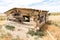 Ruined ghost town mining buildings in Mandalay Spring Nevada