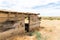 Ruined ghost town mining buildings in Mandalay Spring Nevada