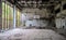 ruined gymnasium in an school in Chernobyl