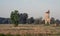 Ruined house in a field