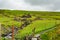 Ruined house next to a rill on the coastal route walk from Doolin to the Cliffs of Moher