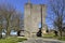 Ruined keep at Domfront in France