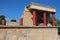 ruined minoan palace (knossos) closed to heraklion in crete (greece)