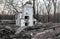 Ruined old house in the countryside