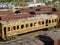 Ruined old railway carriage.