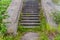 Ruined stairs at an old Soviet sports and cultural complex Linnahall in Tallinn, Eston