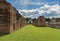 The ruined storage buildings of King Narai`s palace of Ayutthaya Kingdom