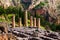 Ruined temple in Delphi