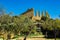 Ruined Temple of Heracles columns in ancient Valley of Temples, Agrigento