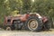 a ruined tractor vehicle left abandoned