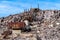 Ruins of an abandoned lead mine near Bonnie Claire, Nevada, USA