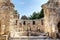 Ruins of agora, ancient city in Side in a beautiful summer day, Antalya, Turkey