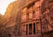 Ruins of Al Khazneh treasury in Petra