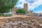 Ruins of Alcacova and an islamic house in Mertola, Portugal