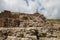 The ruins of the amphitheater and the old lighthouse in Paphos.