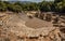 Ruins of Amphitheatre in Butrint National park in Vlore, Albania