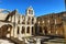 Ruins of an ancient abandoned monastery in Santa Maria de rioseco, Spain