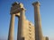 Ruins of ancient acropolis temple