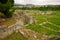 Ruins of the ancient amphitheater at Split, Croatia - archaeology background